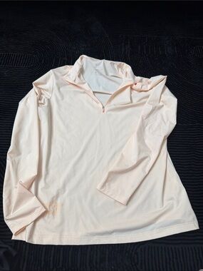 Nike Dri-FIT Slim Fit Light Peach Athletic Top